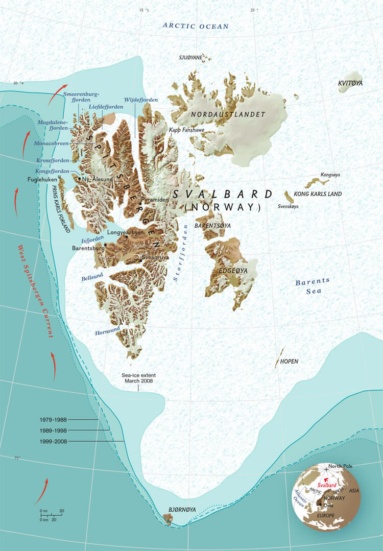 Pain Points De Svalbard Svalbard Map